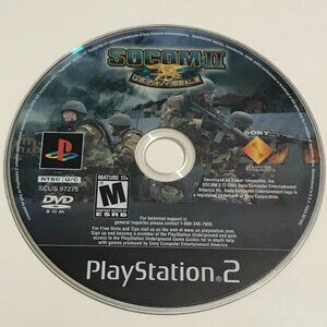 PS2 SOCOM 2: U.S. Navy Seals PlayStation 2 Tested Disc Only
